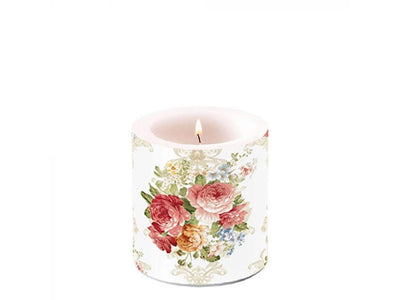 Bougie d'ambiance sara crème ø7,5xh8cm
