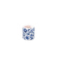 Bougie d'ambiance petites fleurs bleues de Delft