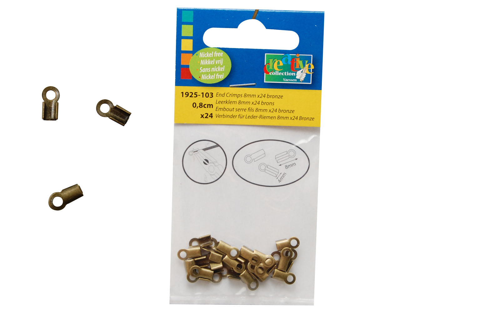 Vaessen creative • embouts 24pcs bronze