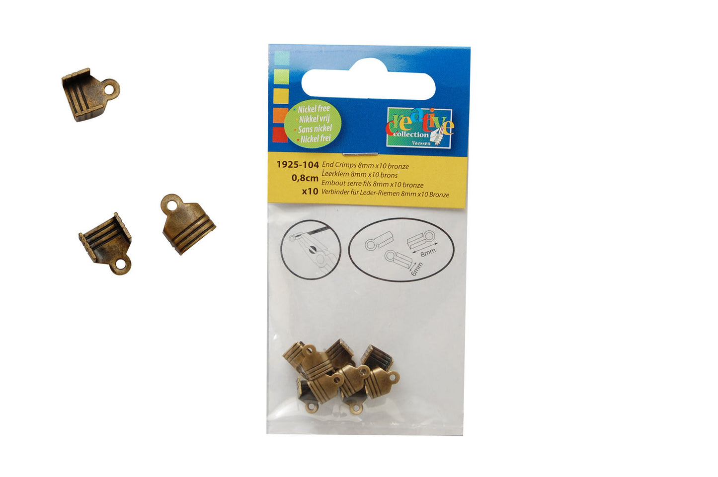 Vaessen creative • embouts 10pcs bronze