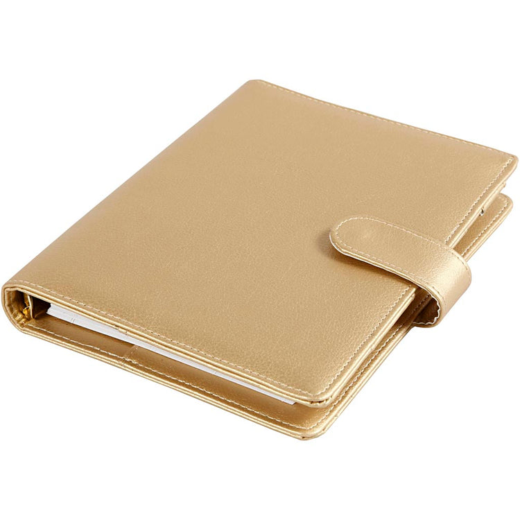 Creativ company planificateur bullet journal, taille 19x23,5x4 cm, classeur à anneaux, or, 1 pièce