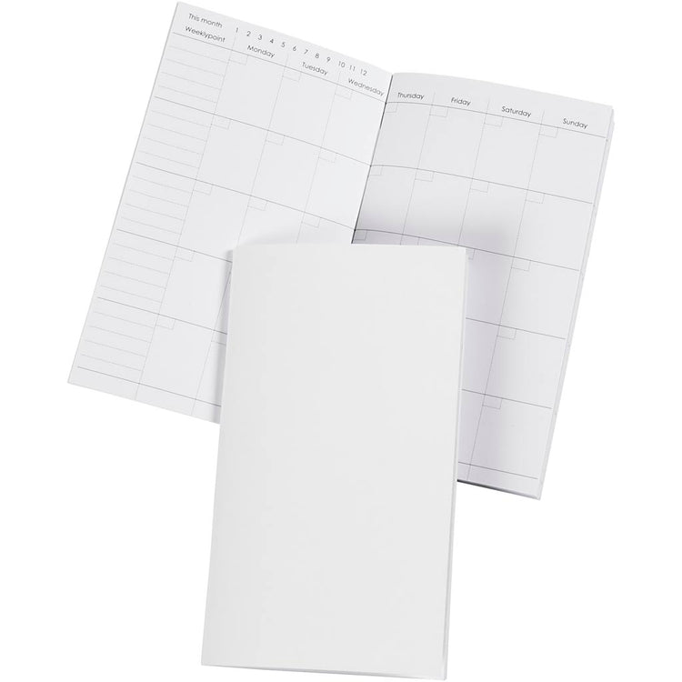 Carnet d'entreprise Creativ, dimension 9,5x16,6 cm, nombre de pages 34, 100 g, blanc, 1 pièce