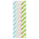 Duni pailles en papier pastels 20cm 25pcs