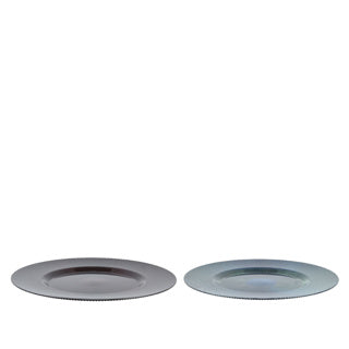 Kaemingk déco assiette bouchon 2col assdia33cm x h.1.5cm | 6 pièces