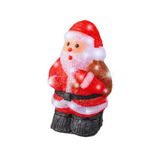 LED Père Noël acrylique stable extérieur longueur 16,5 cm x l.22 cm x h.36 cm