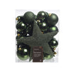 Kaemingk Boules de Noël en polystyrène mat, brillant, mélange de paillettes dia8cm