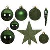 Kaemingk Boules de Noël en polystyrène mat, brillant, mélange de paillettes dia8cm