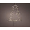 Arbre micro LED en métal stable longueur extérieure 1 cm x l.45 cm x h.60 cm