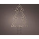 Arbre micro LED en métal stable longueur extérieure 1 cm x l.45 cm x h.60 cm
