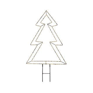 Arbre micro LED en métal stable longueur extérieure 1 cm x l.45 cm x h.60 cm