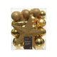 Kaemingk Boules de Noël en polystyrène brillant, mat, mélange de paillettes dia8cm