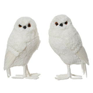 Hibou Kaemingk polyester 2assl.9cm x l.8cm x h.15cm | 2 pièces