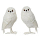 Hibou Kaemingk polyester 2assl.9cm x l.8cm x h.15cm | 2 pièces