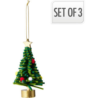 No brand Feutre de sapin de Noël 10 cm set3 | 6 pièces