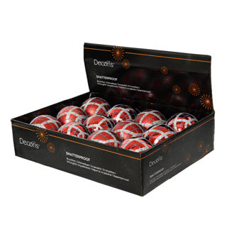 Boule de Noël pp 2col assdia8cm | 12 pièces