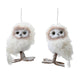 Fourrure artificielle hibou Kaemingk 2assl.9cm x l.7cm x h.13cm | 4 pièces