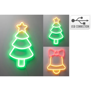 Figurine de Noël néon 4ass | 4 pièces