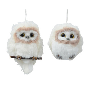 Fourrure artificielle hibou Kaemingk 2assl.6cm x l.6cm x h.8cm | 6 pièces