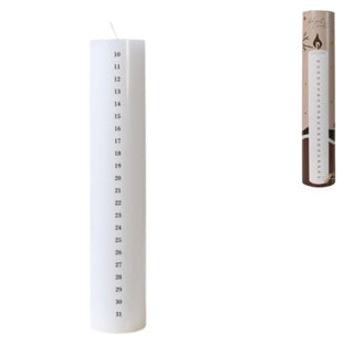 Bougie de Noël Bougie blanche Senza 25 cm