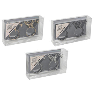 Rond de serviette 2 pièces renne 3-cul couleur or argent noir | 12 pièces