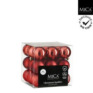 Boule Edelman incassable rouge 27 pièces - d6cm | 2 pièces