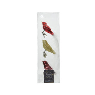 Verre à oiseau brillant, mélange de queue de plumes blanches scintillantes. 3cm x l.8cm x h.3.5cm | 30 pièces