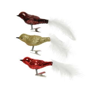 Verre à oiseau brillant, mélange de queue de plumes blanches scintillantes. 3cm x l.8cm x h.3.5cm | 30 pièces