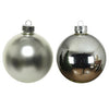 Kaemingk Boules de Noël en verre brillant, mat mixdia8cm