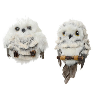 Fourrure artificielle hibou Kaemingk 2assl.6cm x l.6cm x h.8cm | 6 pièces