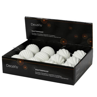Boule de Noël sur fil de mousse 2assdia8cm | 12 pièces