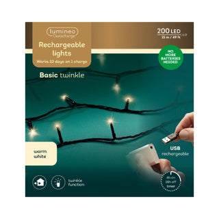 Kaemingk lumières led duracharge basic 8 fonctions effet scintillant extérieur 1500cm