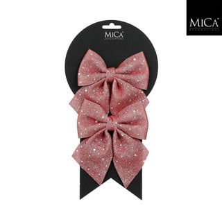 Edelman noeud rose 2 pièces - l12xw13xh1cm | 5 pièces