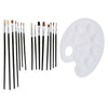 Pinceaux et palette, 16dlg.