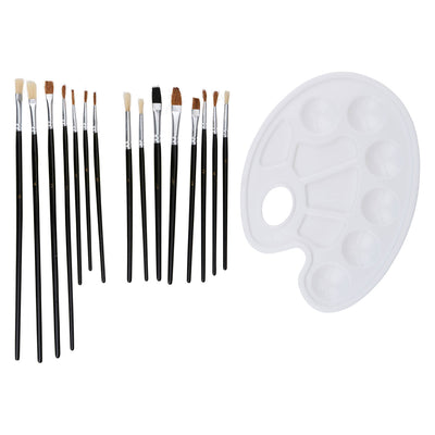Pinceaux et palette, 16dlg.