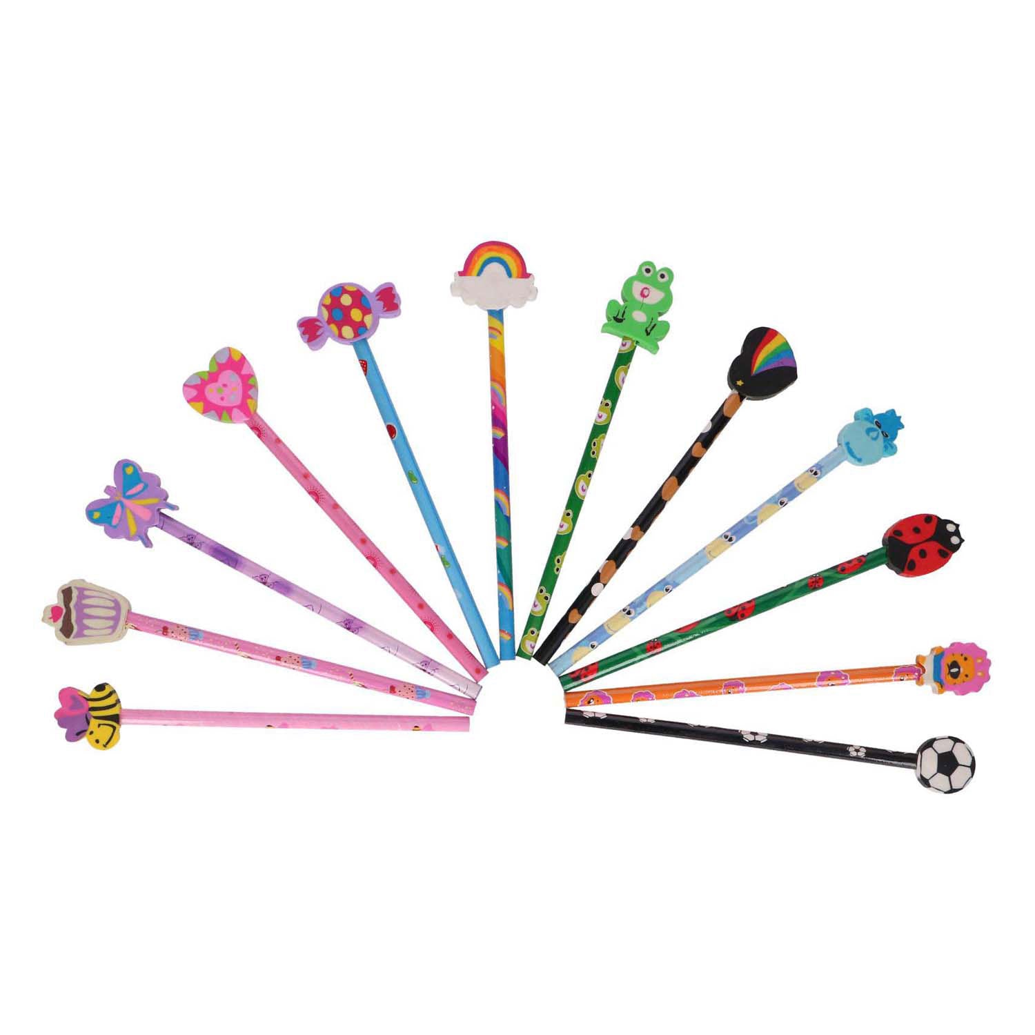 Crayons avec de la gomme, 6e.