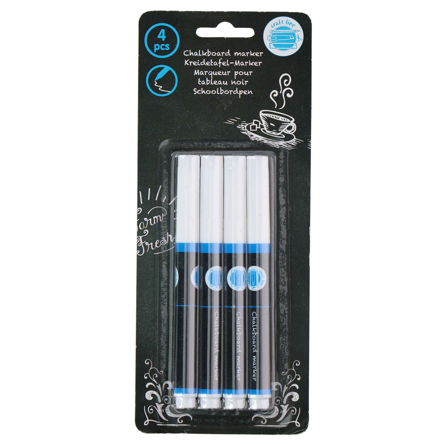 Blackboard Pen Chalk, 4st.