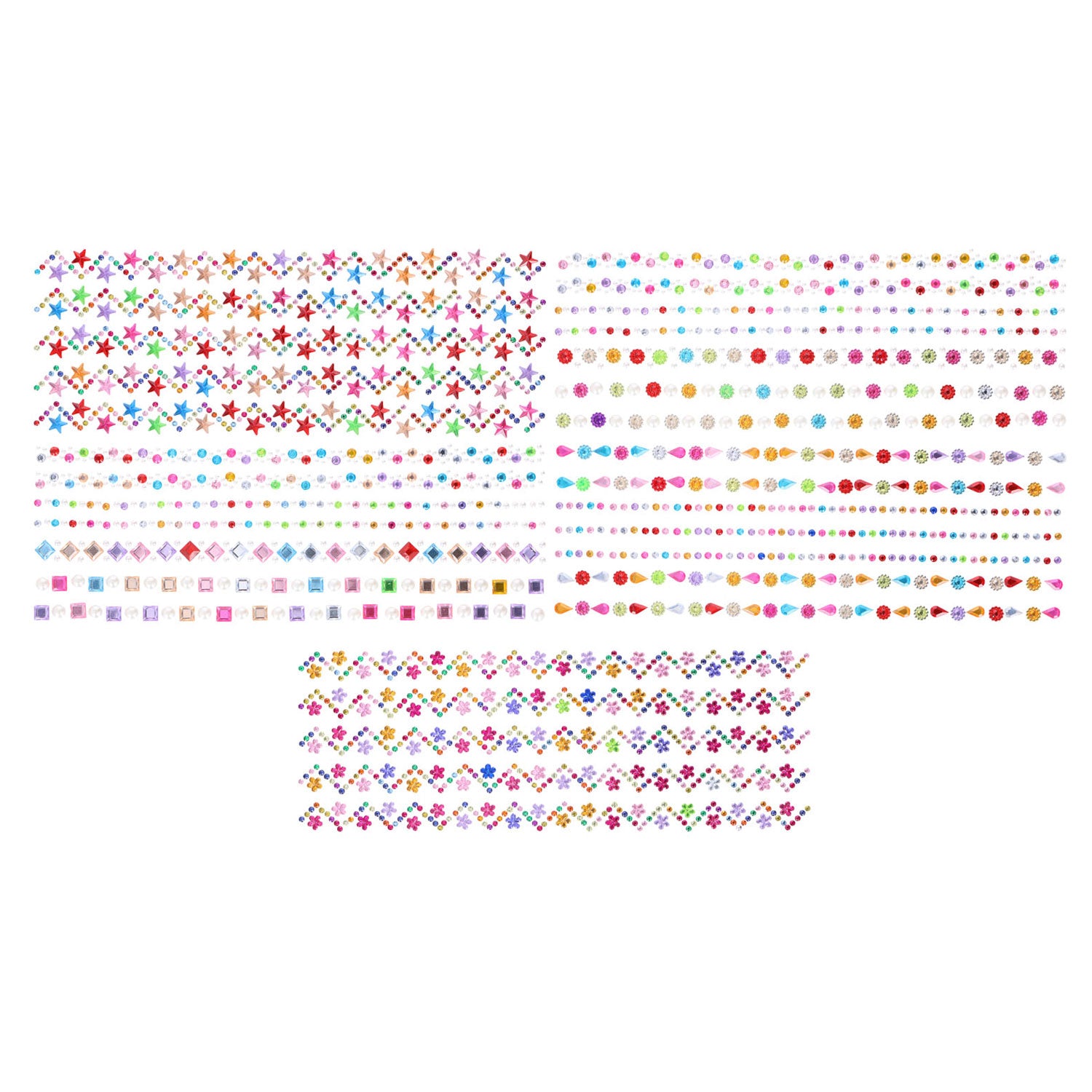Figures d'autocollants en diamant