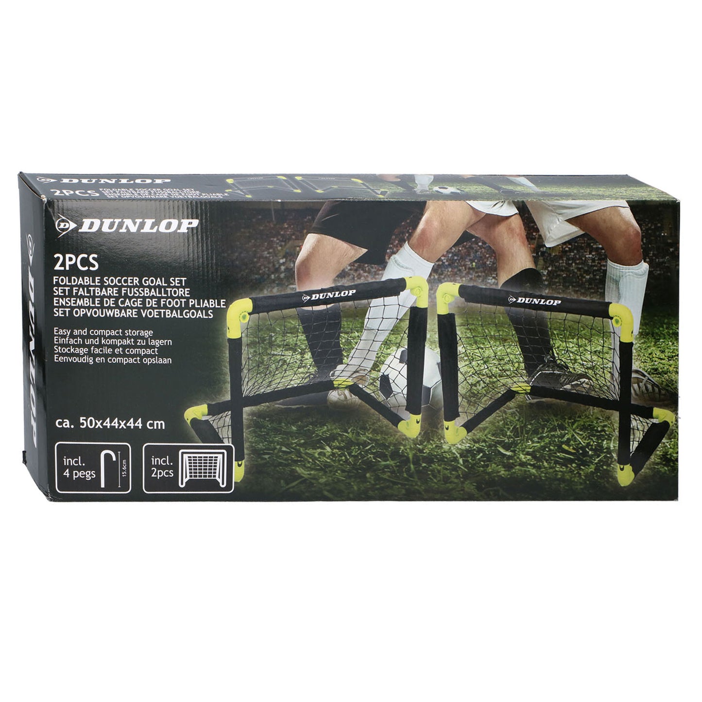 Objectif de football avec épingles au sol, ensemble de 2