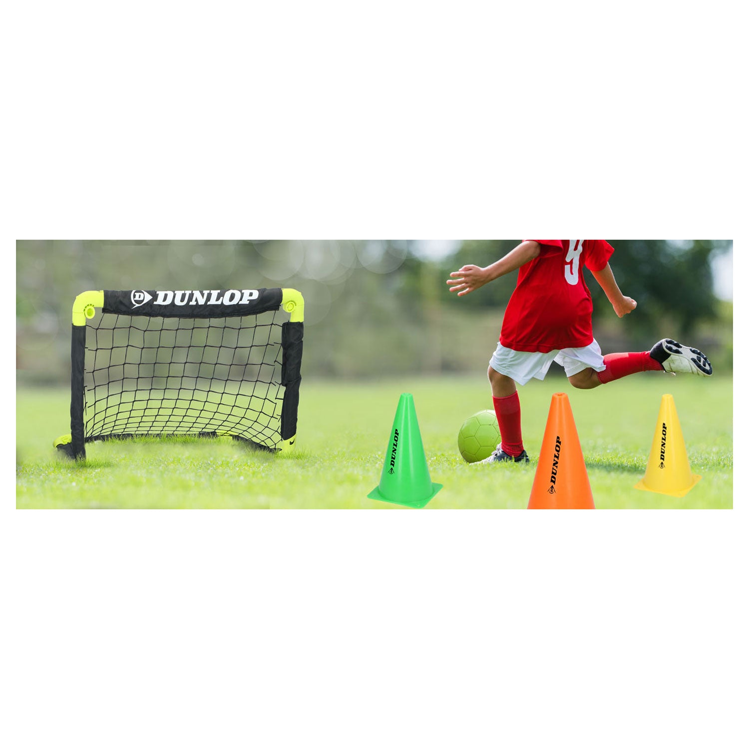 Objectif de football avec épingles au sol, ensemble de 2