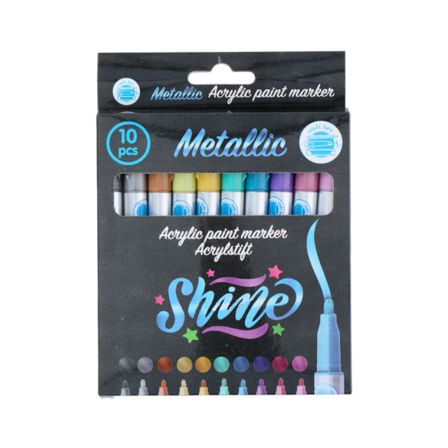 Marqueurs acryliques métalliques, 10e.