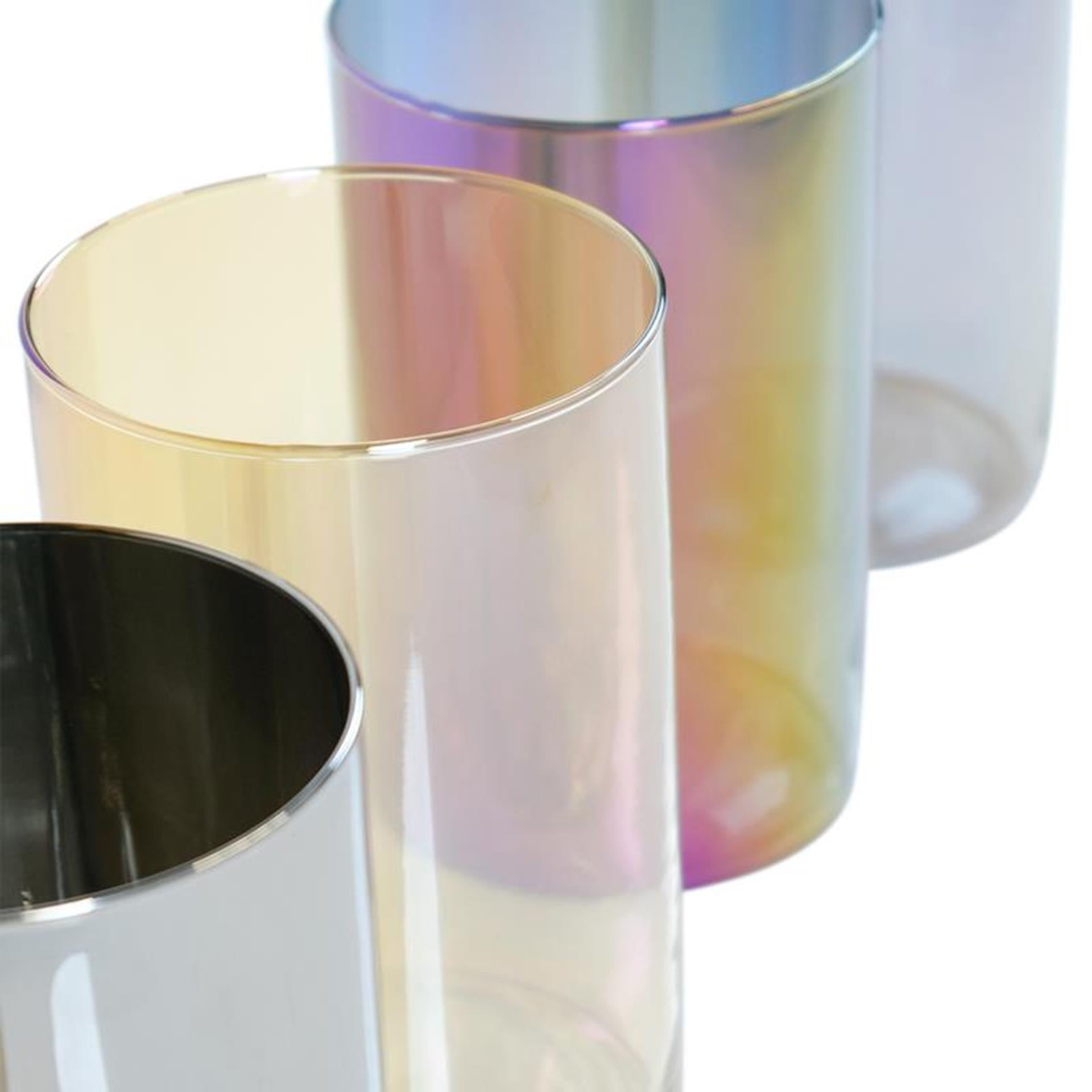 Vase cylindre en verre Hatchet Levi verre brillant ø14xh20cm