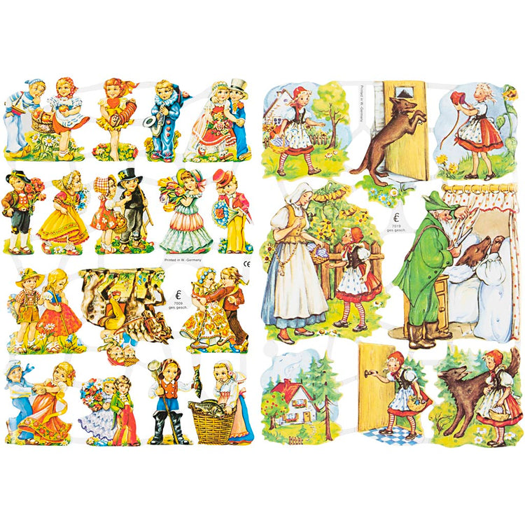Creativ company images vintage, conte de fées, feuille 16,5x23,5 cm, 2 feuilles 1 boîte