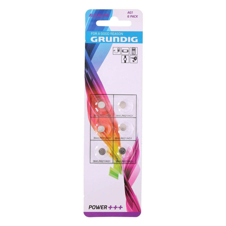 Pile bouton ag1, 6 pièces.