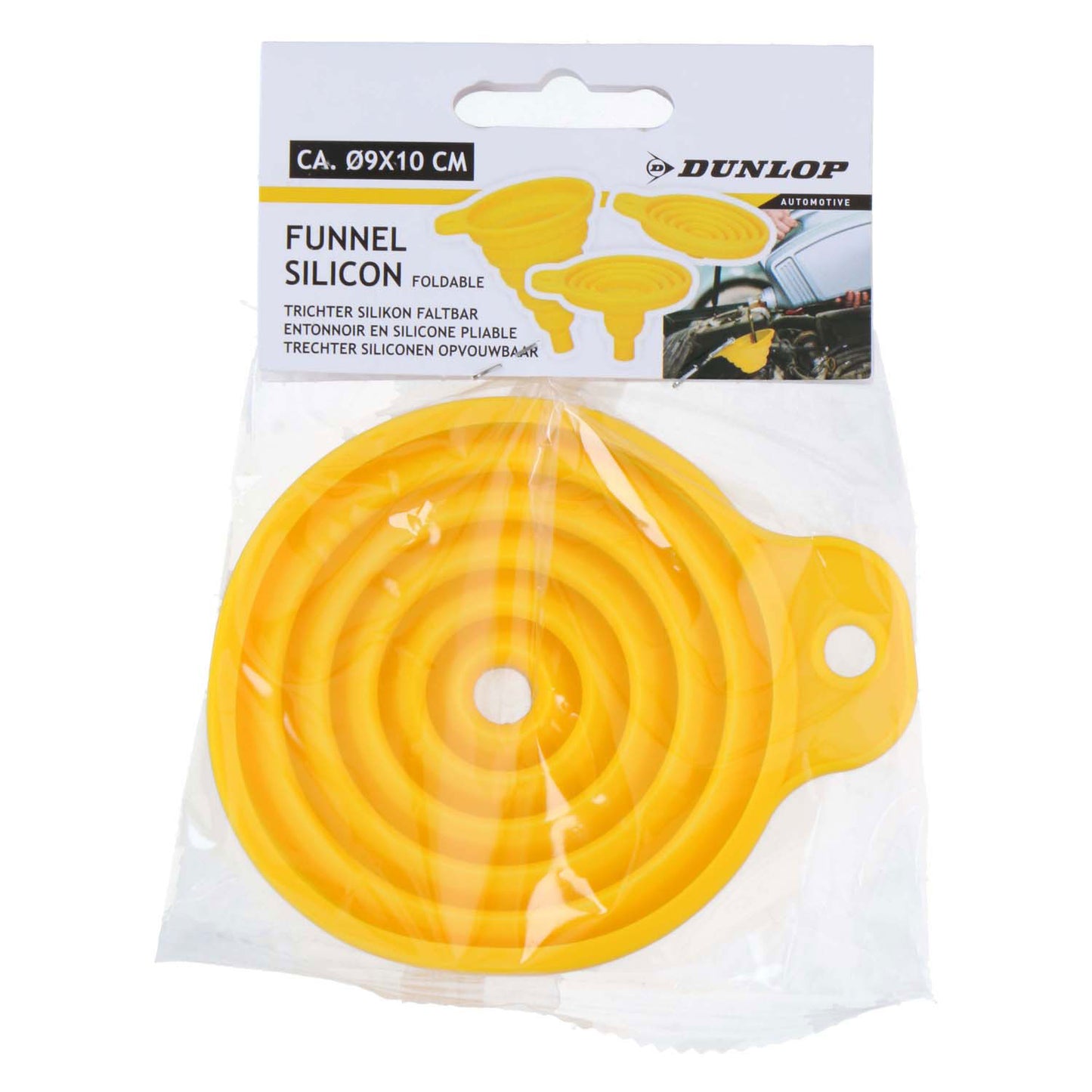 Dunlop entonnoir pliable ø9x10cm jaune