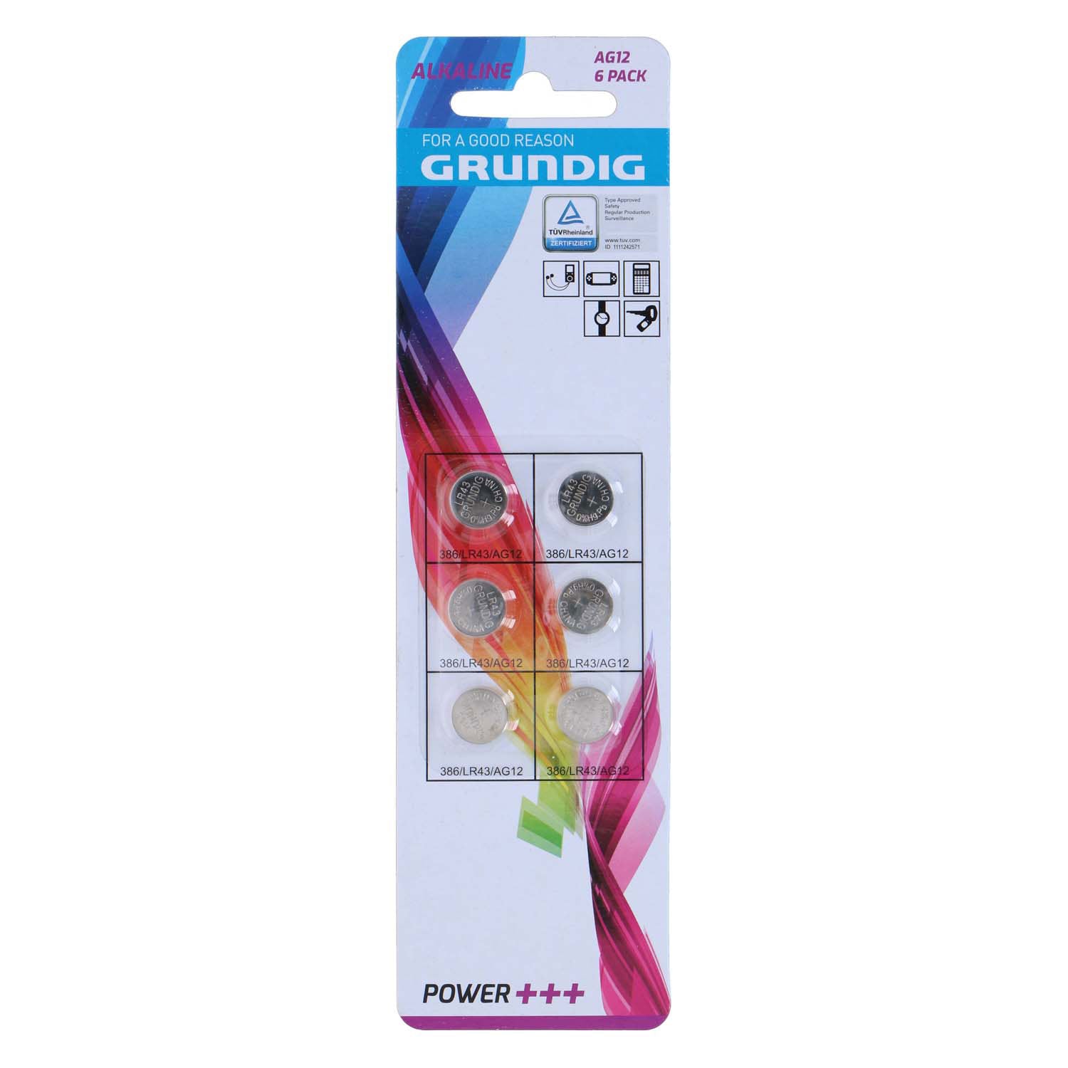 Pile bouton ag12, 6 pièces.