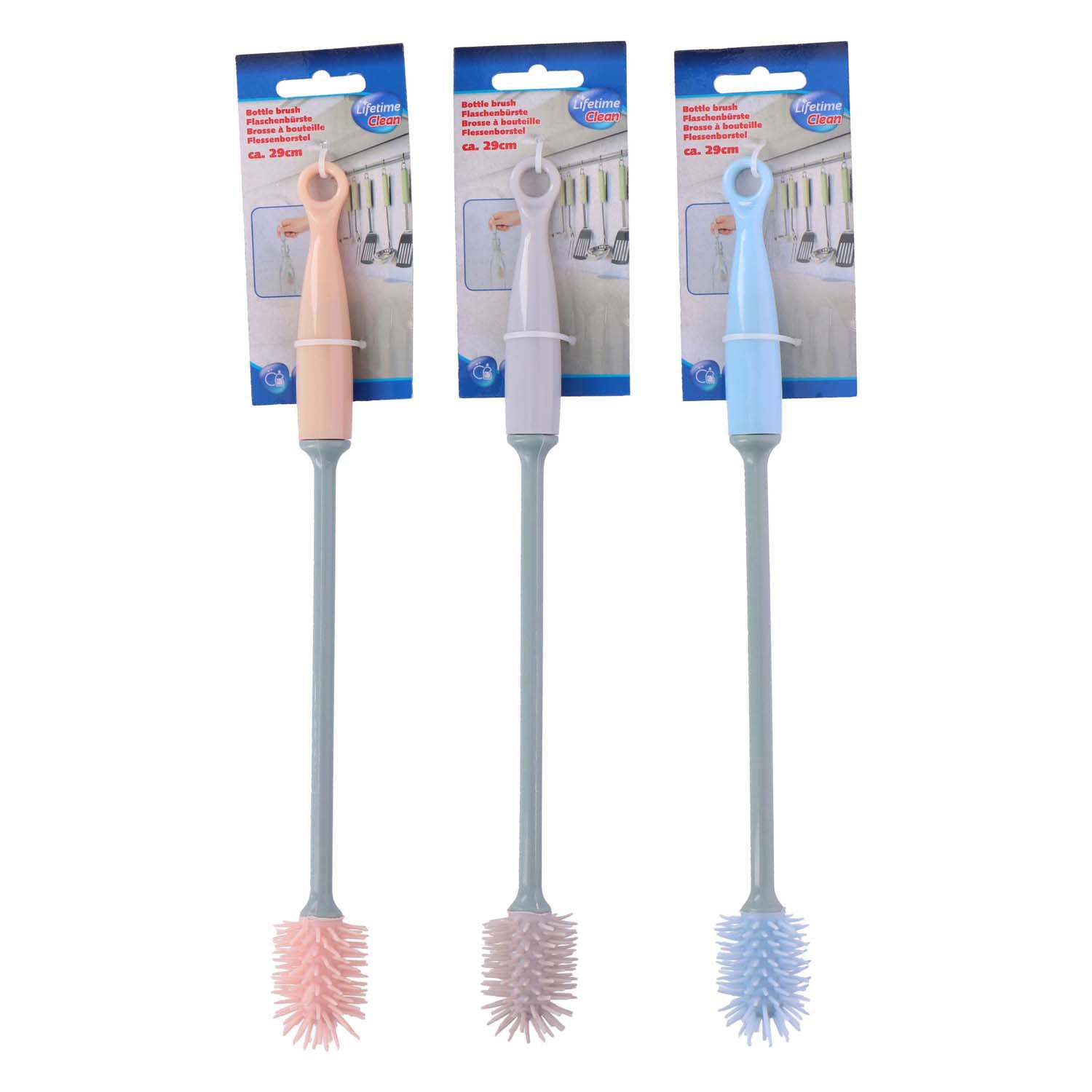 Brosse de bouteille propre à vie 29 cm 3 Assorti