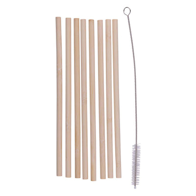 Pailles en bambou, 9 pcs.
