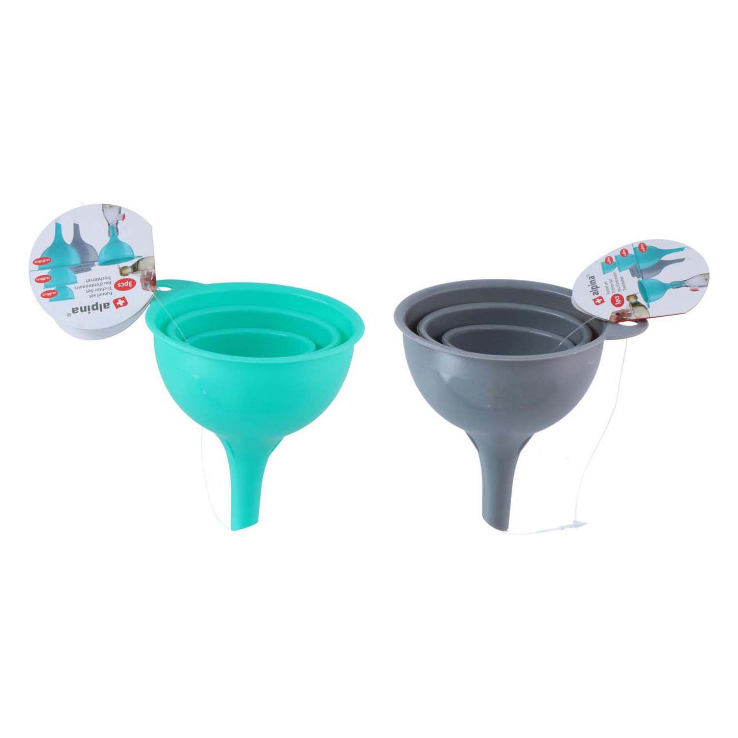 Jeu d'entonnoirs, 3 pcs.