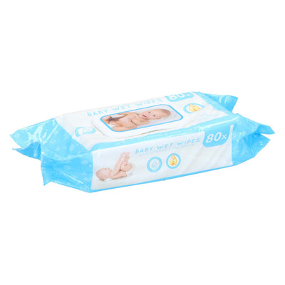 Lingettes humides pour bébé, 80 pièces par paquet