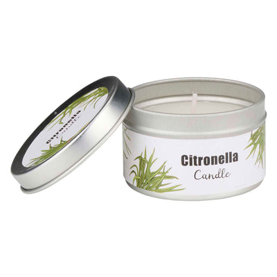 Bougie à la citronnelle à l'extérieur
